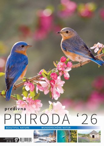 Kalendar Priroda, 30,5x50 cm, 13 listova, PVC vrećica