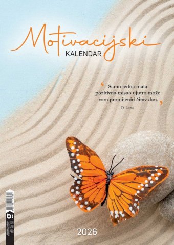 Kalendar Motivacijski, 30,5x50 cm, 13 listova, PVC vrećica