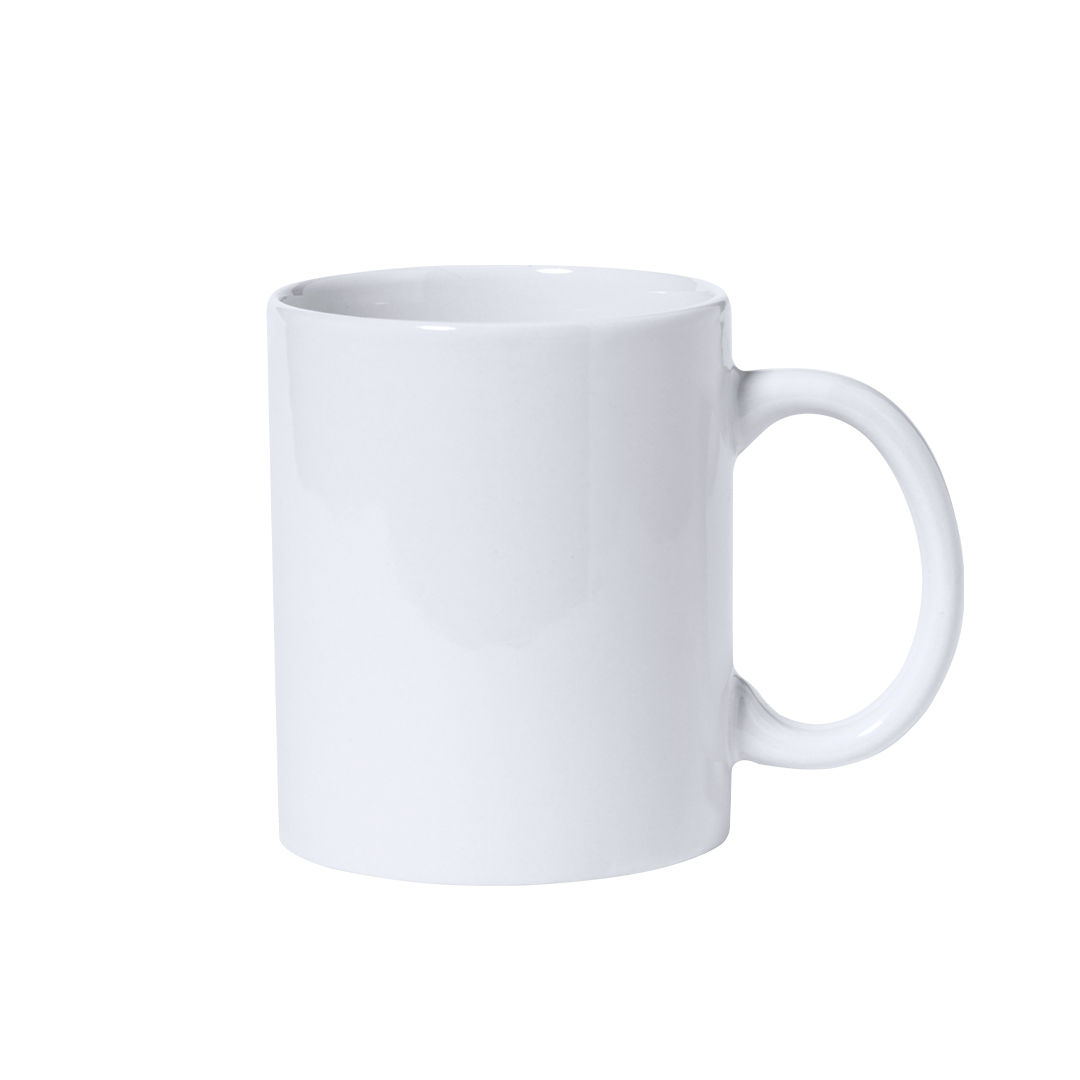 Šalica, keramička, Impex, bijela, 350 ml