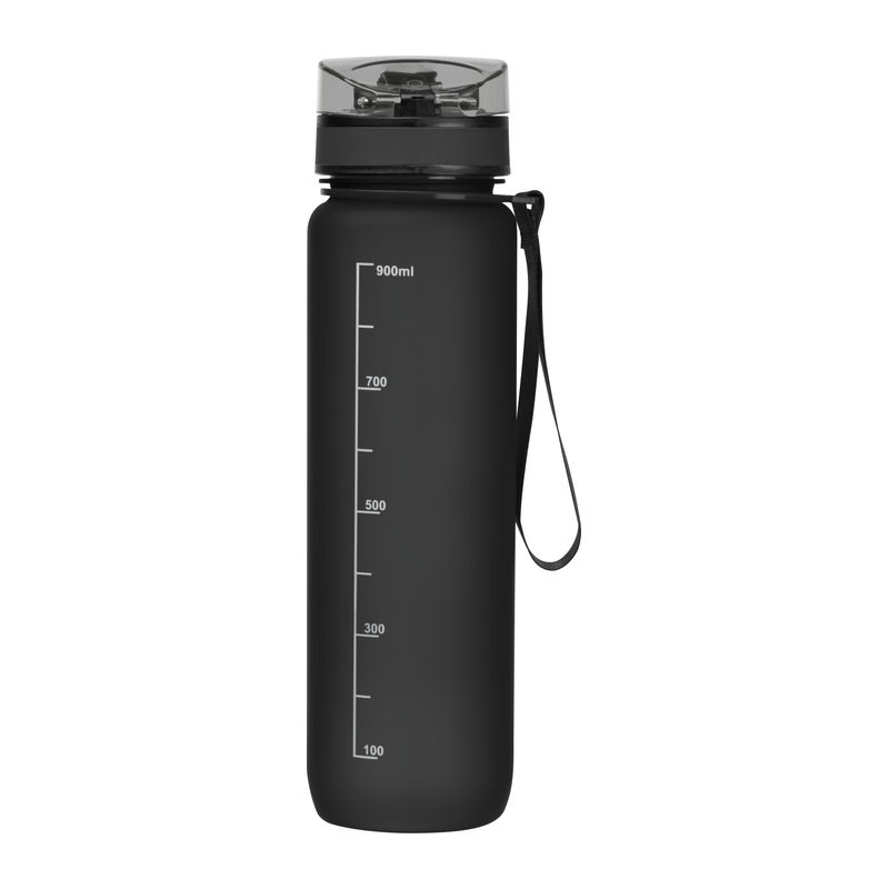 Boca, plastična, 1000ml, leak-proof, crna