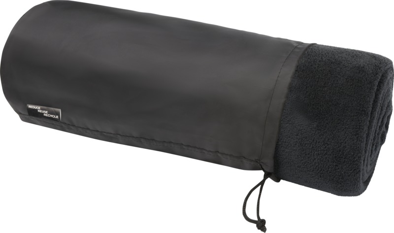 Deka Lily, coral fleece RPET 152x127 cm, crna