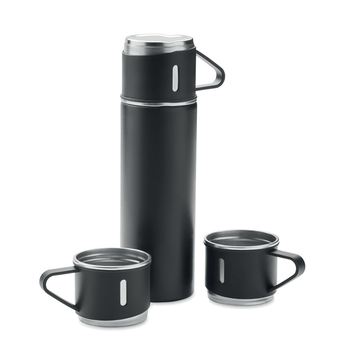 Termos boca s dvije šalice, 420ml, crna