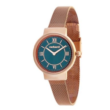 Sat ručni, Astrid, rosegold/zelena