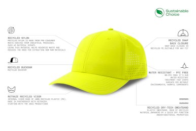 Kapa, Breezy S, 6 panela, žuta fluo