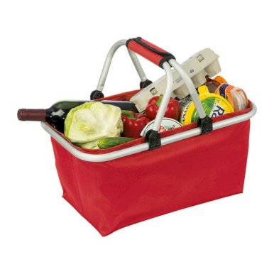 Košara, za kupovinu, sklopiva, crvena