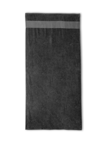 Ručnik za plažu, 500 gr, frotir-velur, 75x160, sivi (promotivna cijena)