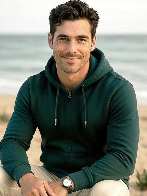 Pulover, DR s kapuljačom, unisex, Stedman Classic zip, 280gr