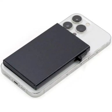 Držač kartica, RFID zaštita podatka, s mehanizmom za brzo otpuštanje kartice, crni