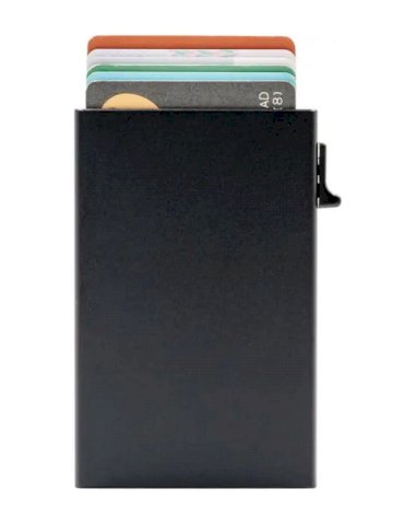 Držač kartica, RFID zaštita podatka, s mehanizmom za brzo otpuštanje kartice, crni