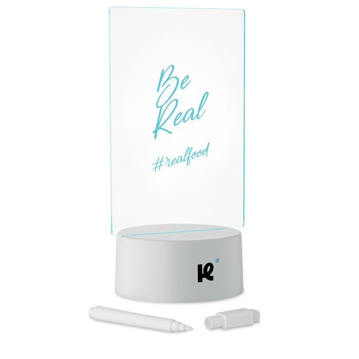 LED ploča za bilješke s bijelim markerom koji se briše (baterije nisu uključene)