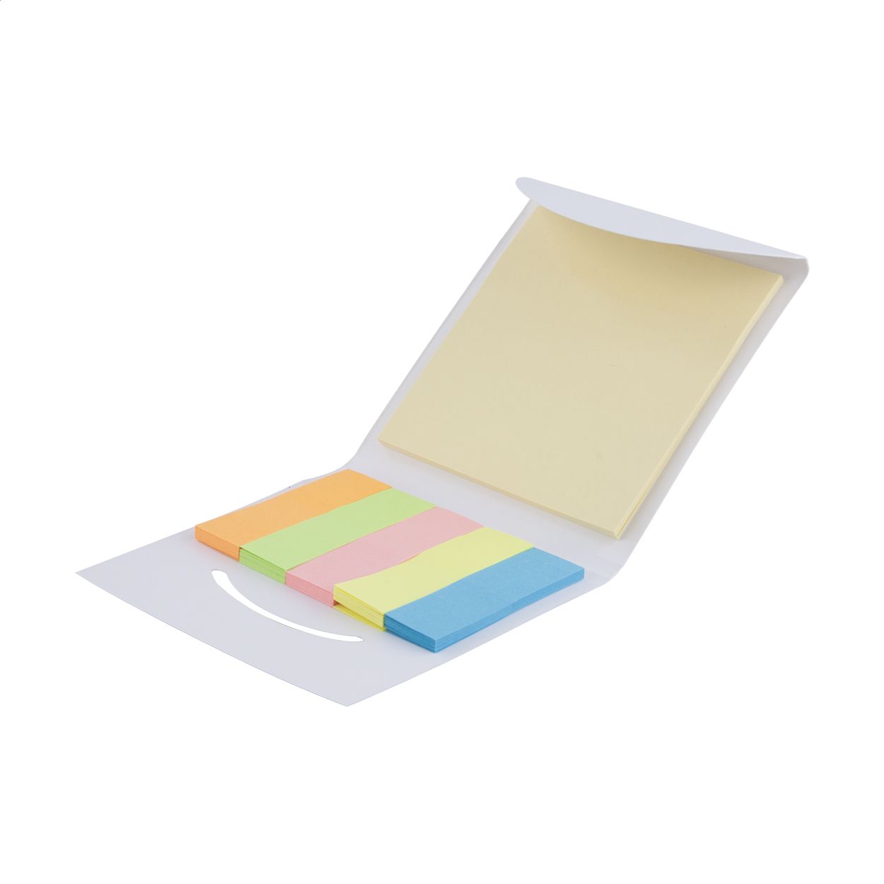 Papirići za označavanje stranica, raznobojni, crni etui