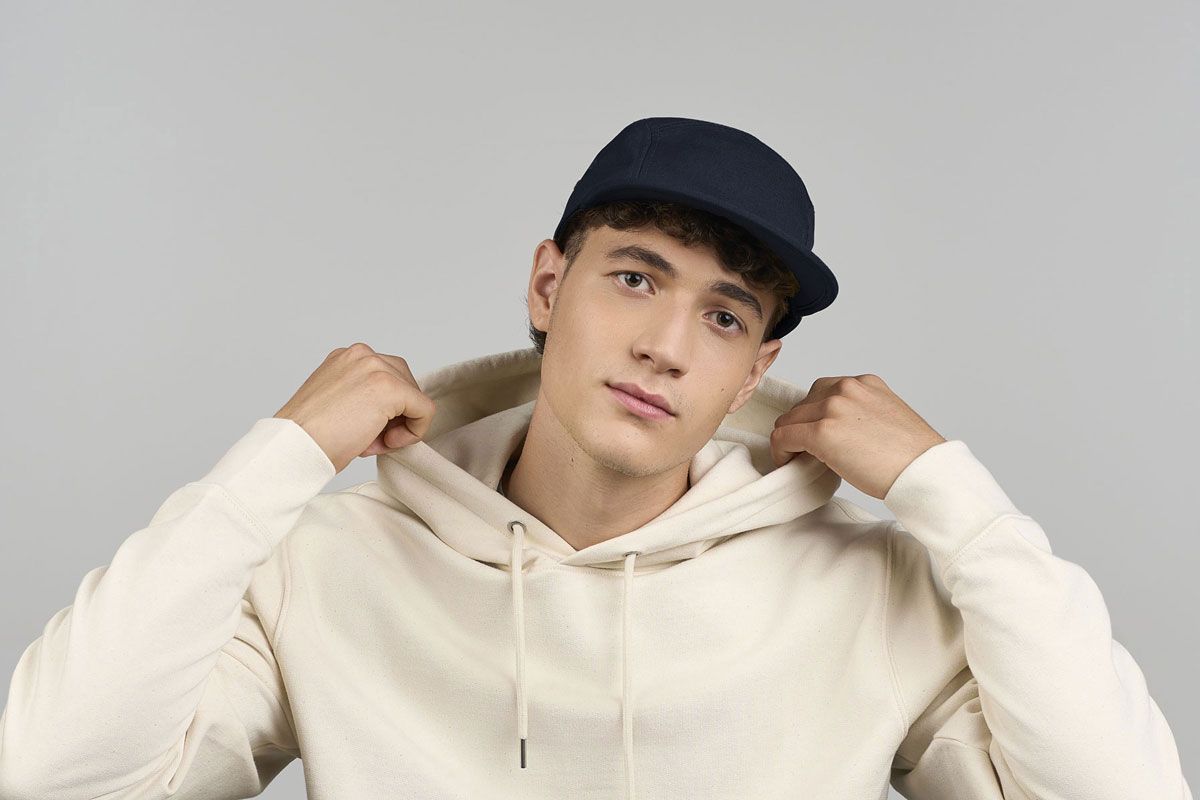 Kapa šilterica, DARWIN, 5 panela, reciklirana, ravni vizor, plastična kopča