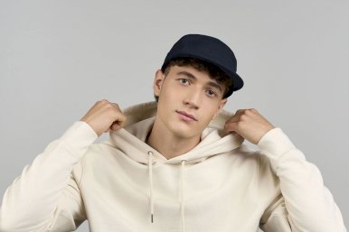 Kapa šilterica, DARWIN, 5 panela, reciklirana, ravni vizor, plastična kopča