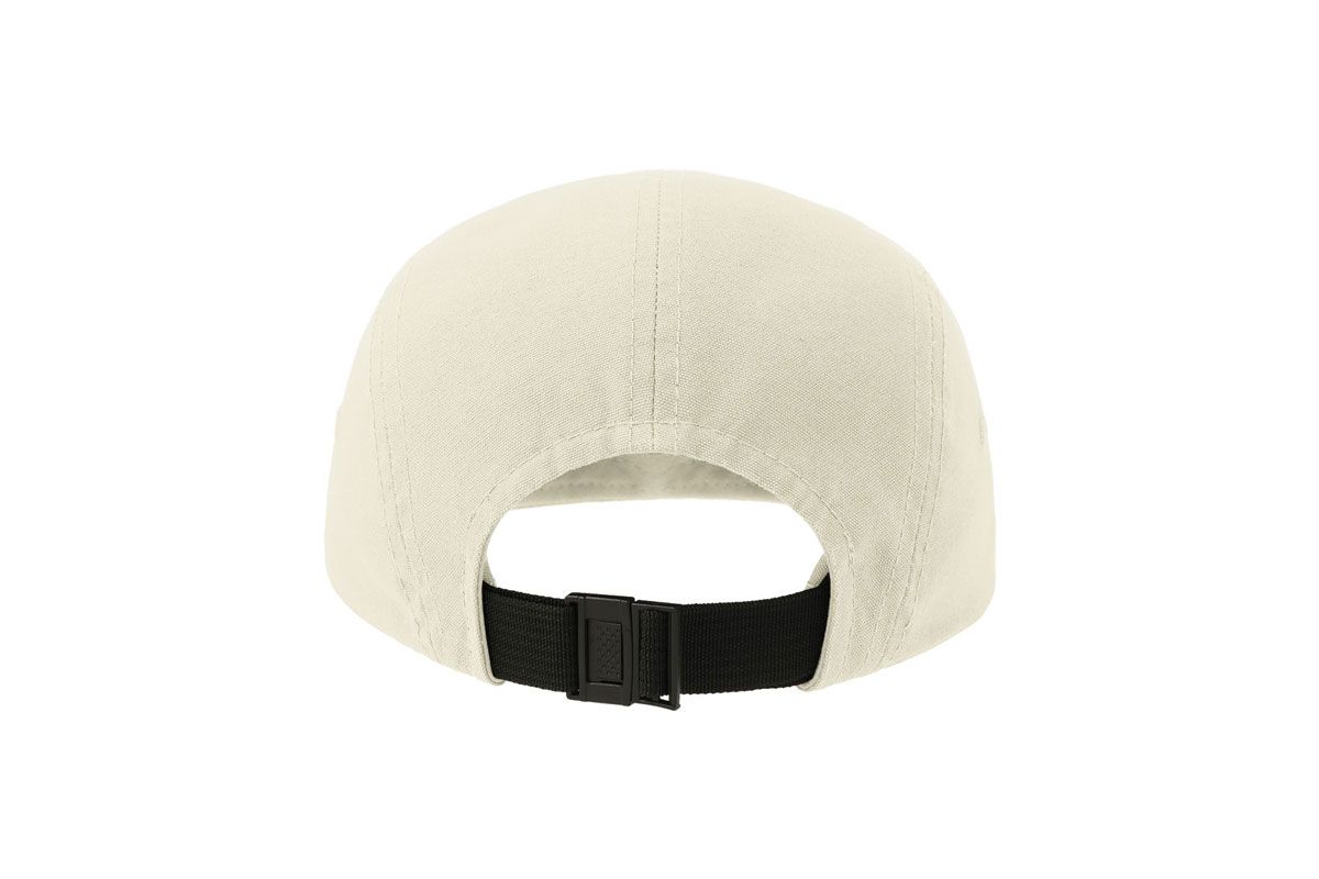 Kapa šilterica, DARWIN, 5 panela, reciklirana, ravni vizor, plastična kopča, prljavo bijela