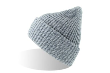 Kapa, GORELY, pletena sa debelom pređom, reciklirana, svjetlo plava melange