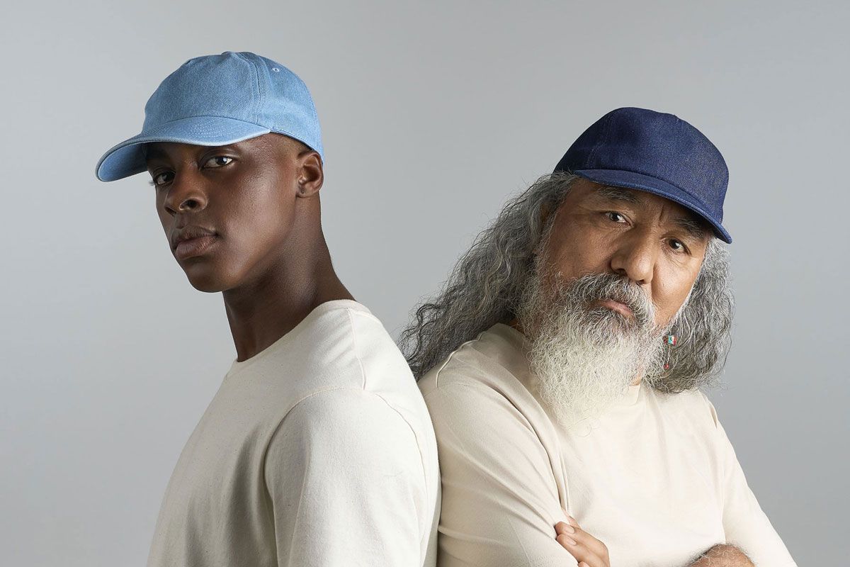 Kapa šilterica, IRAYA, 5 panela, sa kopčom, traper