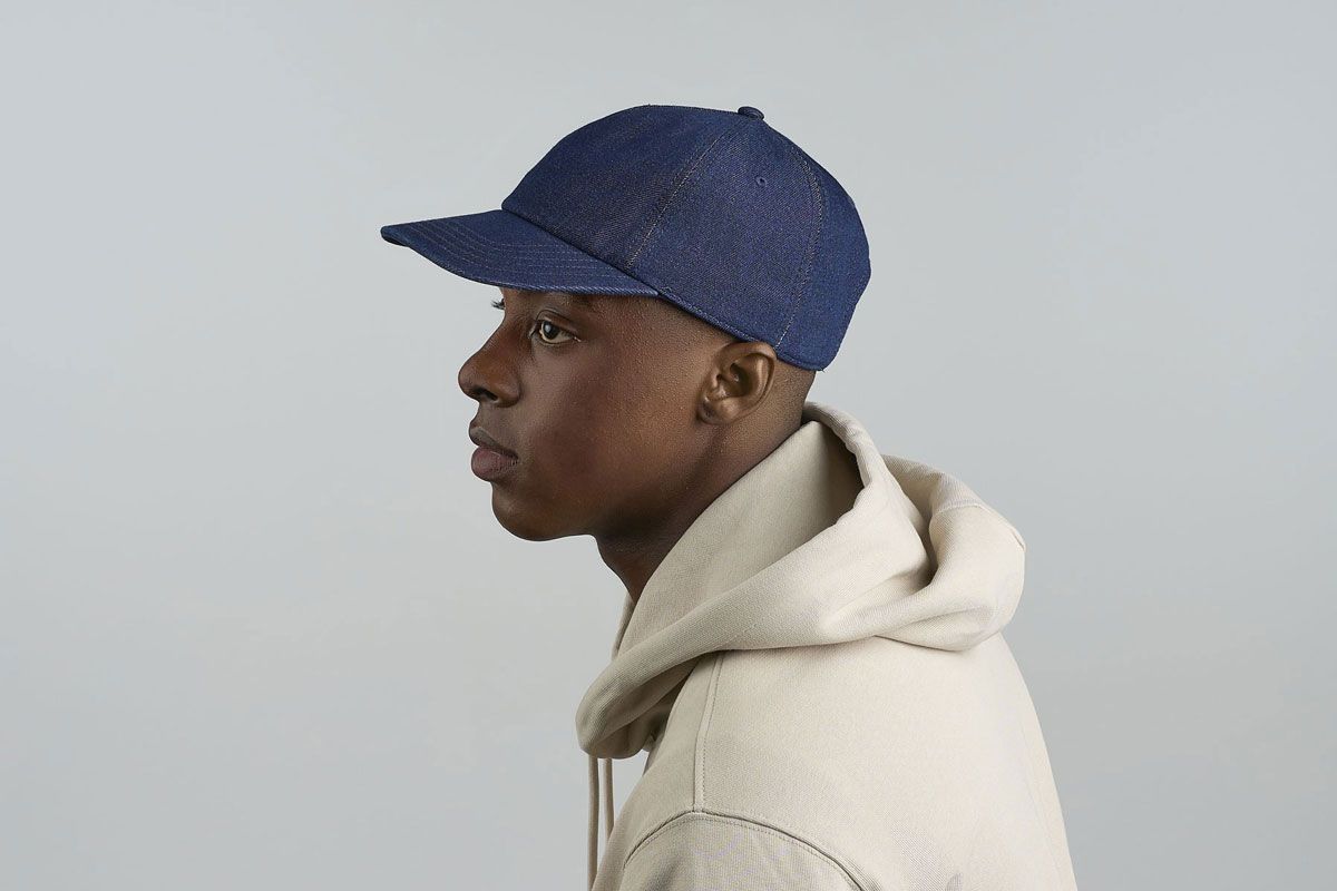 Kapa šilterica, IRAYA, 5 panela, sa kopčom, traper