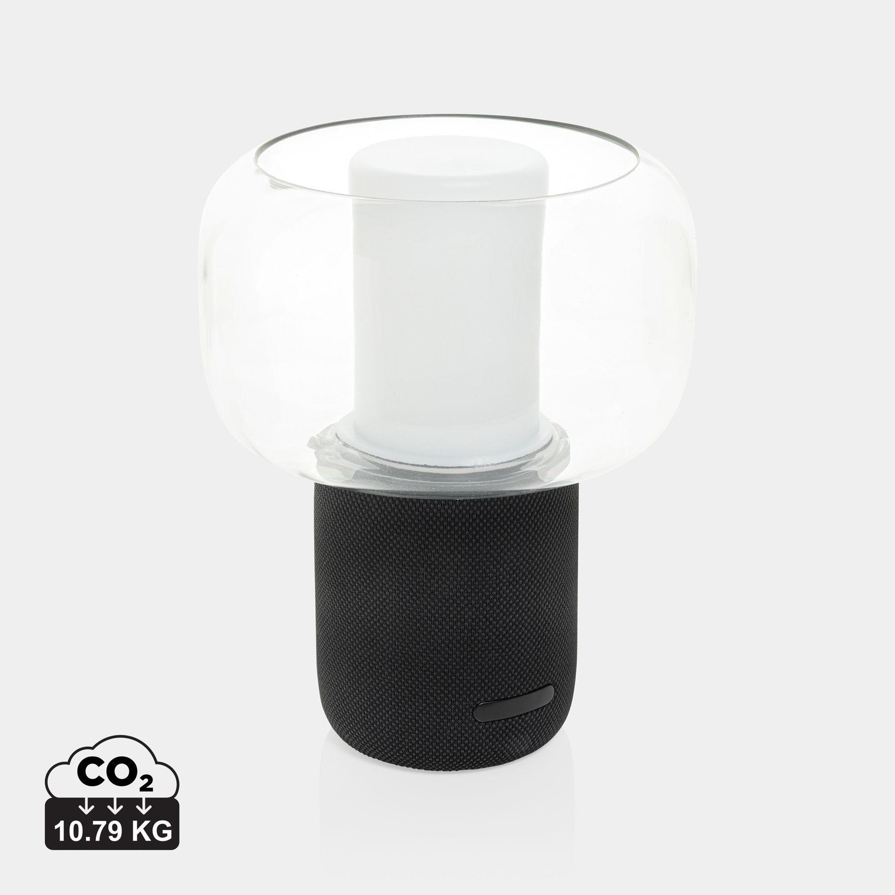 Lampa, LED, USB punjenje, sa zvučnikom 10W, crna