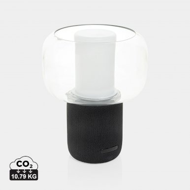 Lampa, LED, USB punjenje, sa zvučnikom 10W, crna