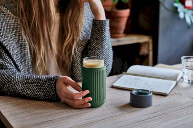 Šalica, putna šalica, borosilikatno staklo, 340ml