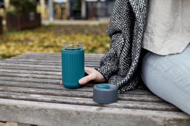 Šalica, putna šalica, borosilikatno staklo, 340ml