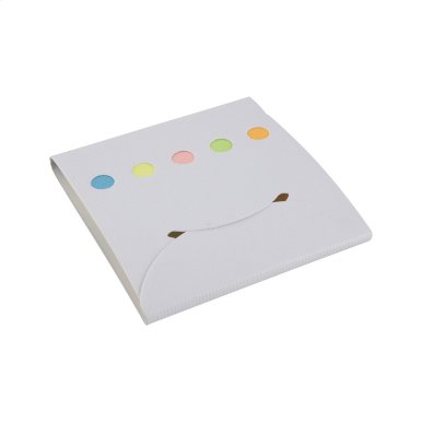 Papirići za označavanje stranica, raznobojni, crni etui