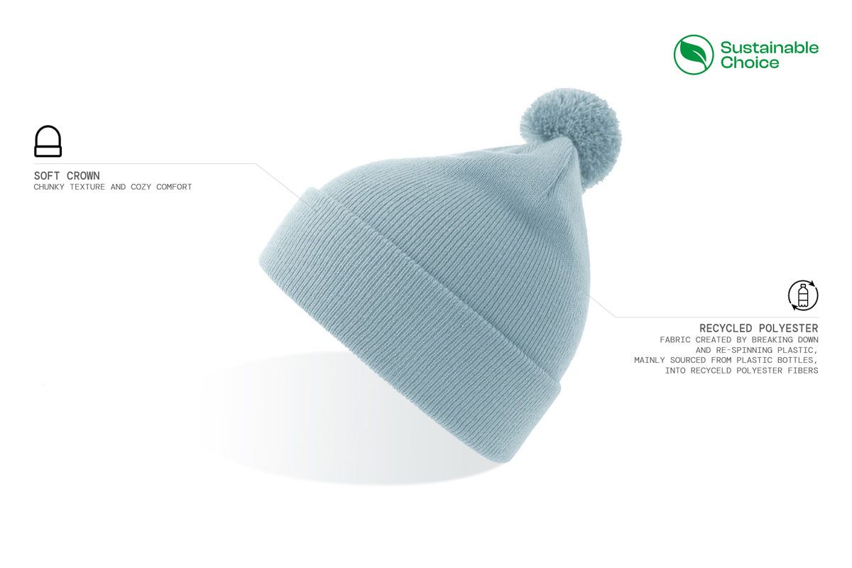 Kapa, Wind-S, dječja, pletena s coflekom, svjetlo plava