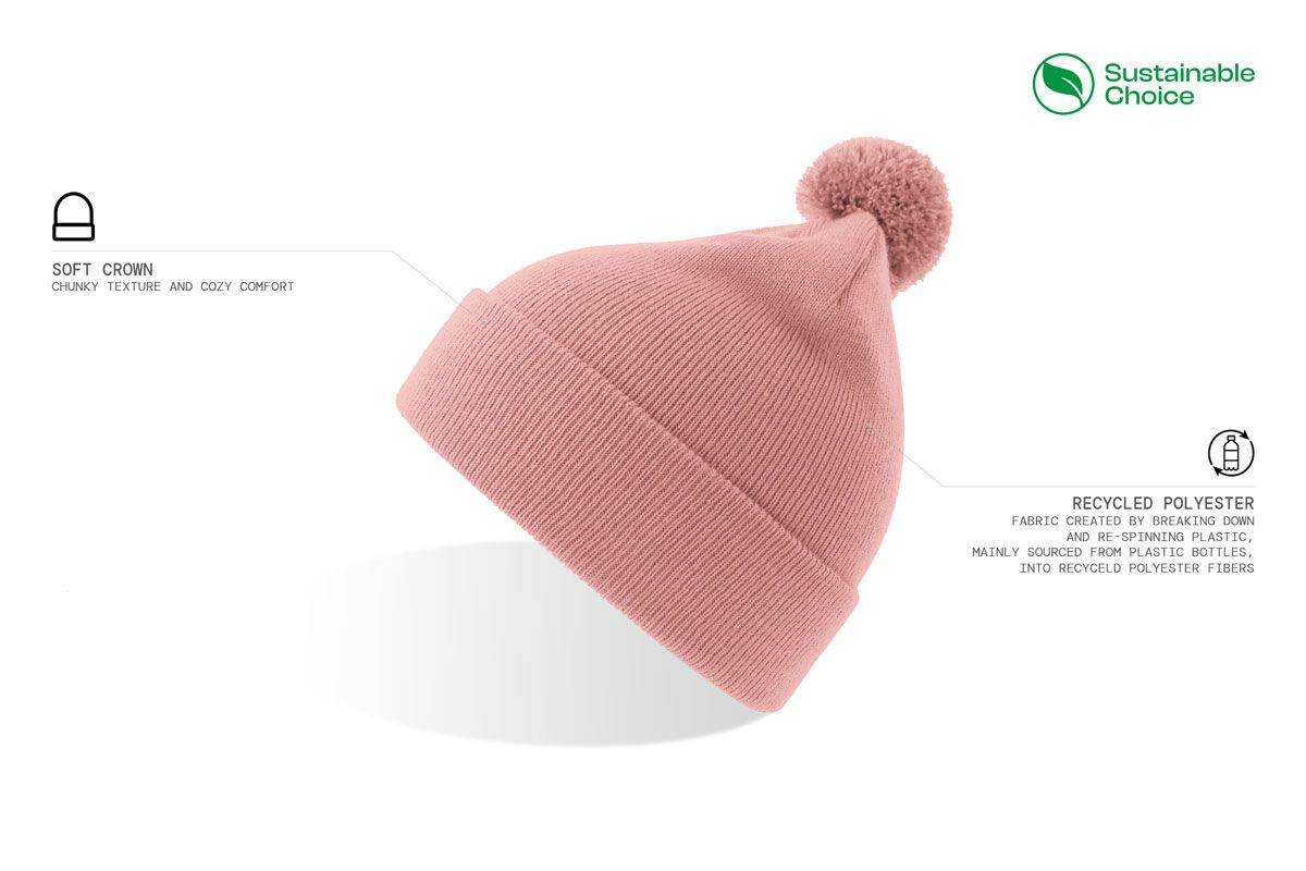 Kapa, Wind-S, dječja, pletena s coflekom, roza