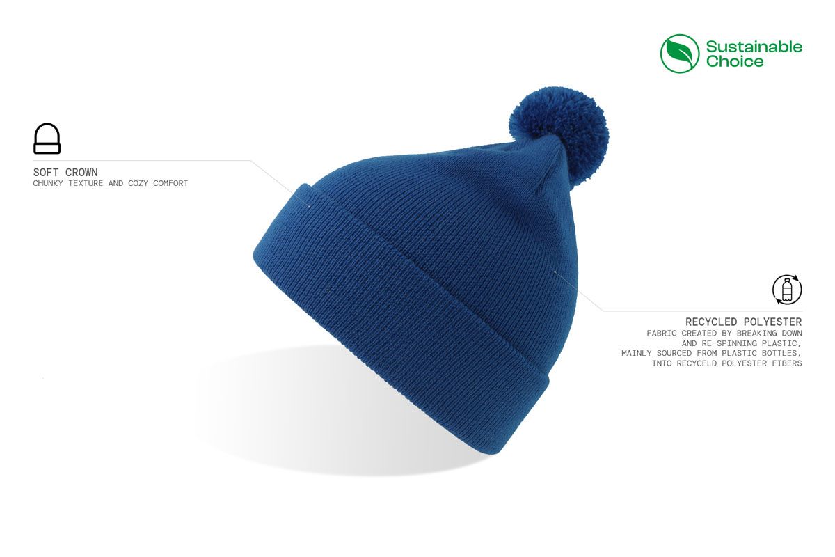 Kapa, Wind-S, dječja, pletena s coflekom, royal plava