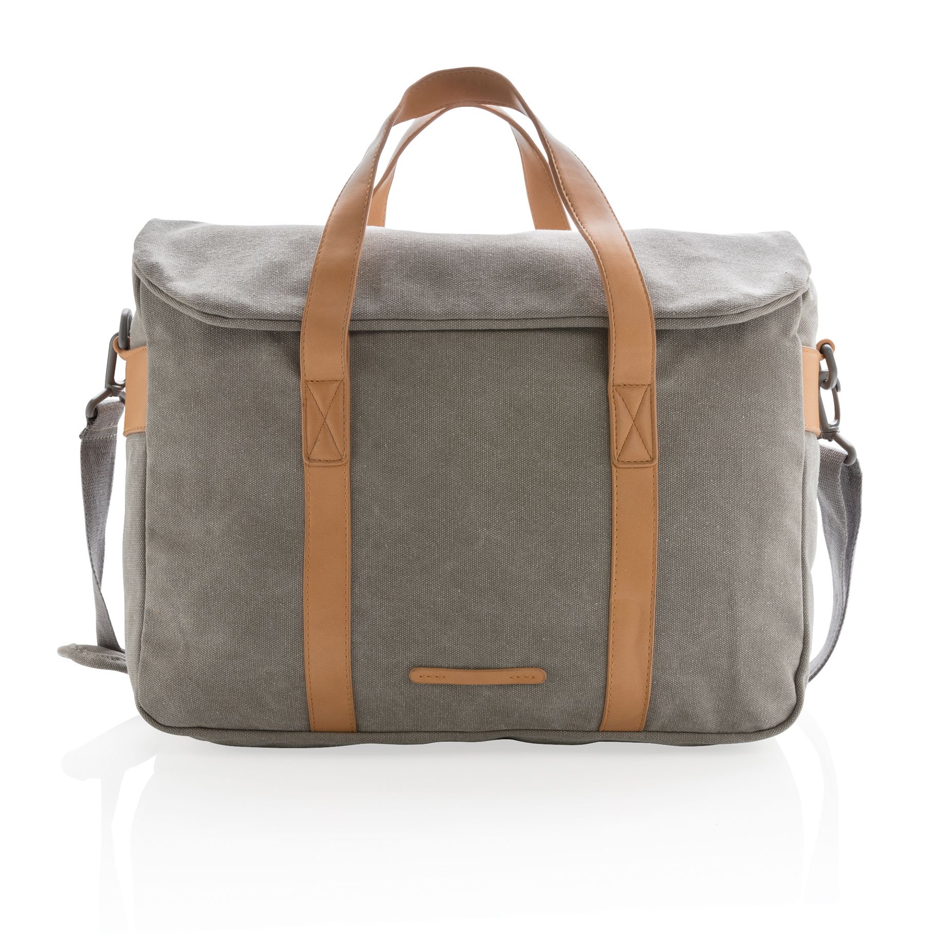 Torba, za laptop, canvas, siva