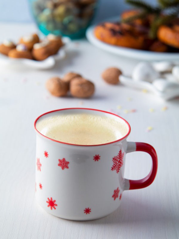 Šalica keramička, Božićna, 300ml, crvena