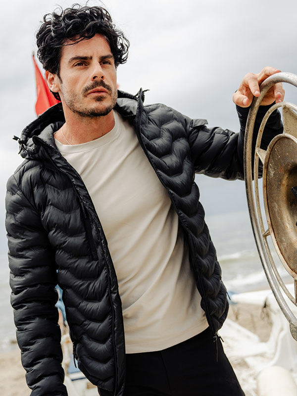 Jakna Cogne, muška, prošivena, s kapuljačom