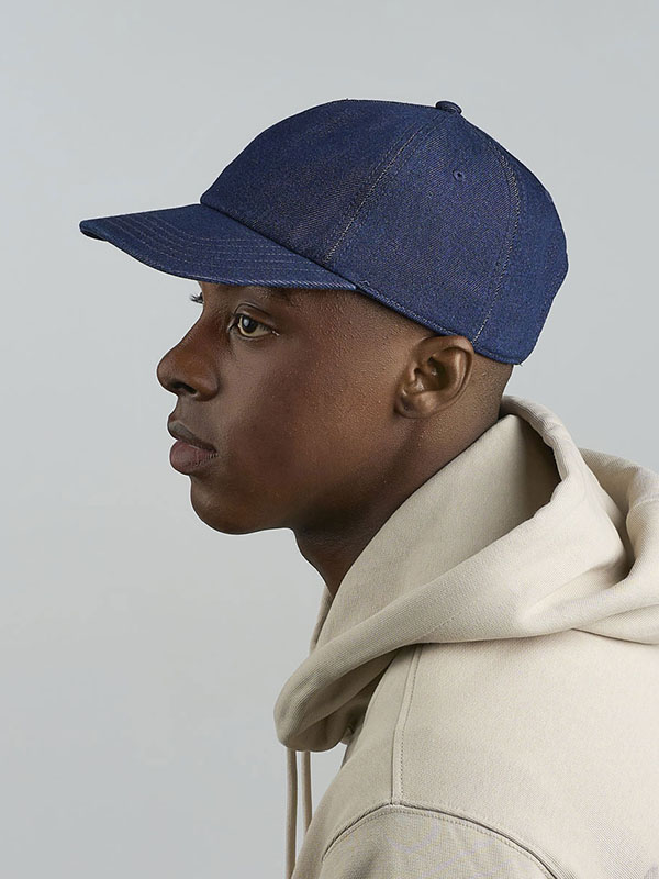 Kapa šilterica, IRAYA, 5 panela, sa kopčom, traper