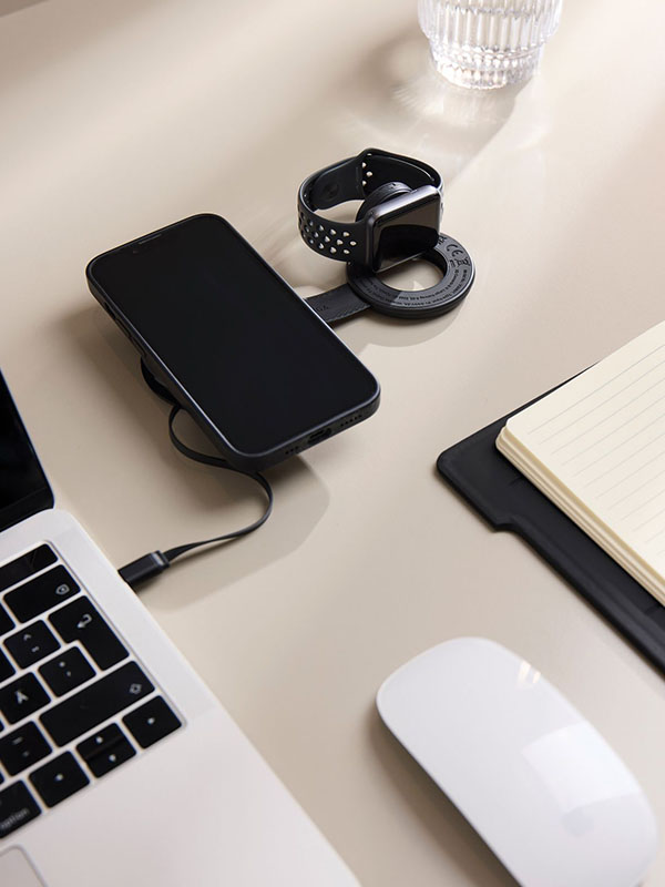 Punjač za mobitel i sat (Samsung i Apple), bežični, VINGA Baltimore 2-u-1, 5W