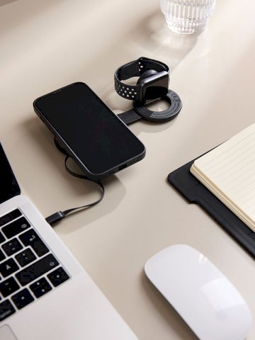 Punjač za mobitel i sat (Samsung i Apple), bežični, VINGA Baltimore 2-u-1, 5W