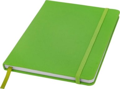 Notes A5 s gumicom i linijama, 192 stranica, svijetlo zeleni