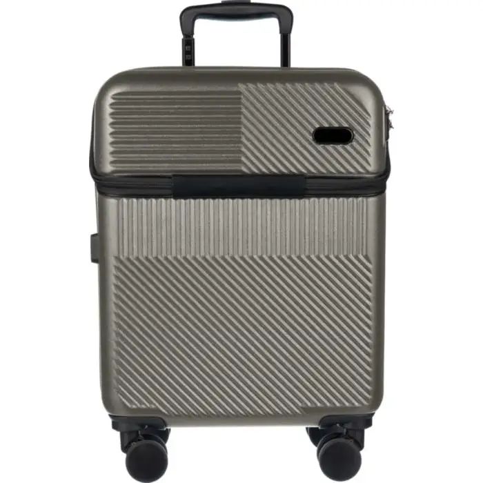 Kofer na kotačiće, Ulf, cabin size, 40x24x54cm, USB, sivi