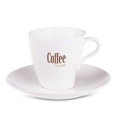 Šalica Wind Set, blago zaobljenog oblika, 170 ml, bijela