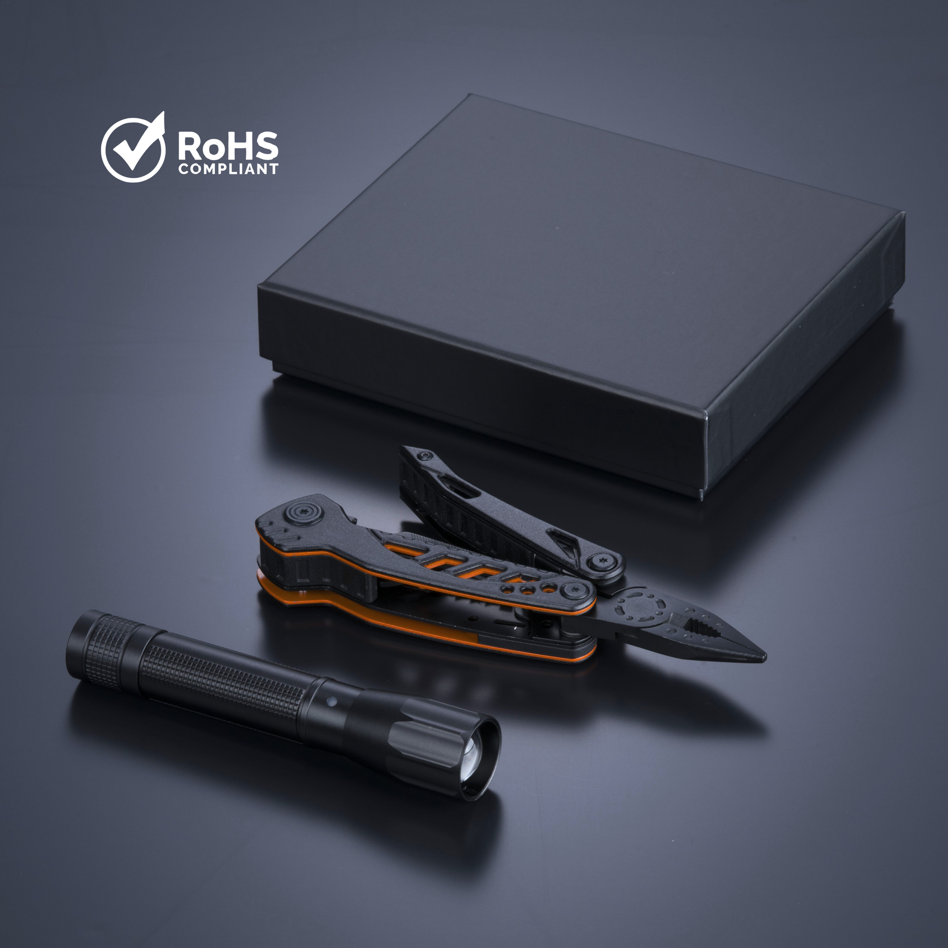 Multitool i punjiva svjetiljka 750mAh, Optima, narančasti