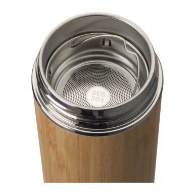 Termo boca sa cjedilom za čaj, nehrđajući čelik, 350ml, natur