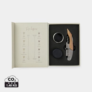 VINGA Story of wine set, off white