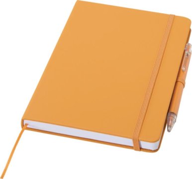 Notes A5, Spectrum, s gumicom i kemijskom, 192 stranica, narančasti