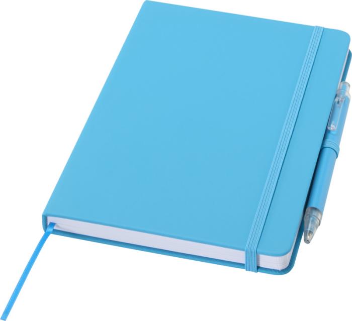 Notes A5, Spectrum, s gumicom i kemijskom, 192 stranica, svjetlo plavi